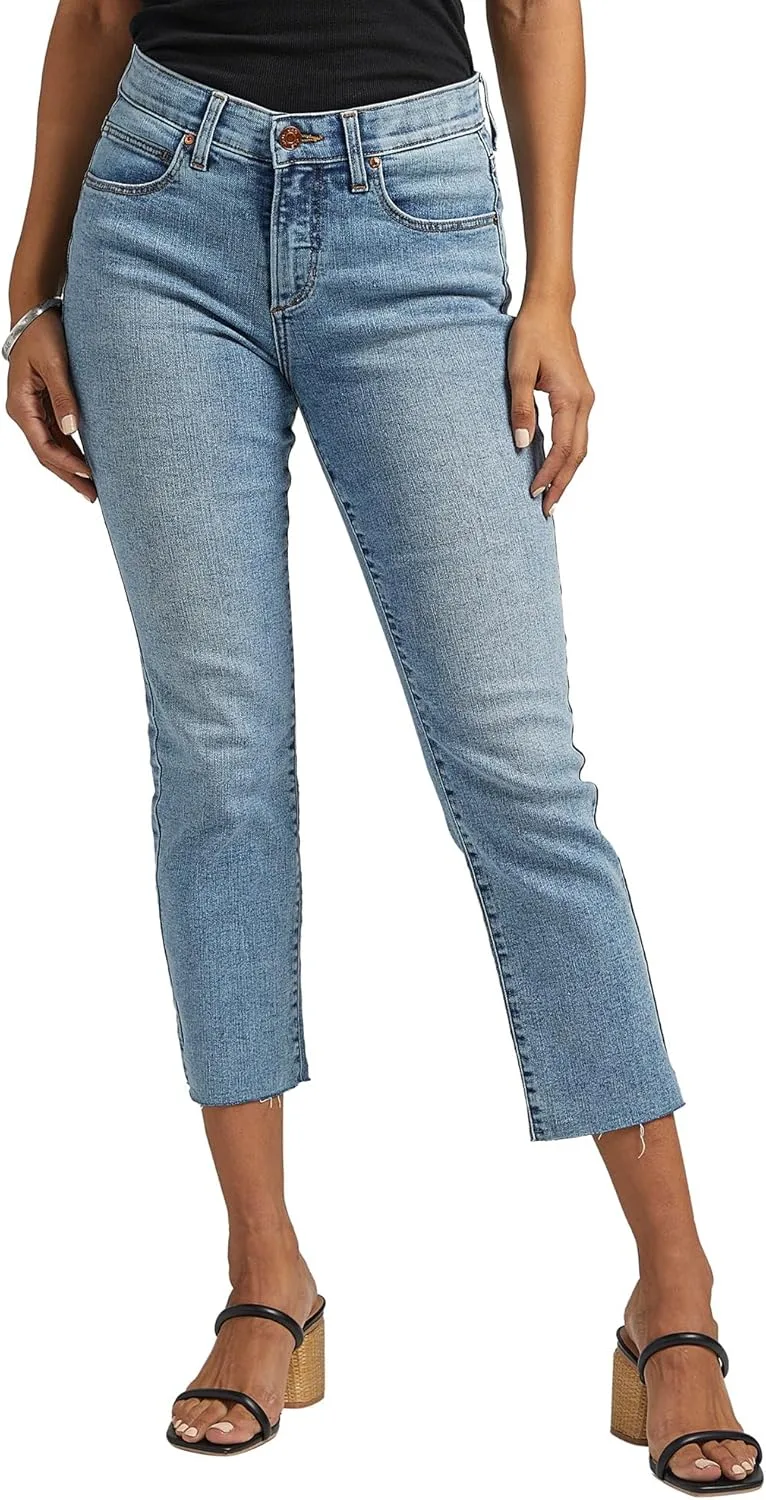 

Jag Jeans Women's Ruby Mid Rise Straight Cropped
