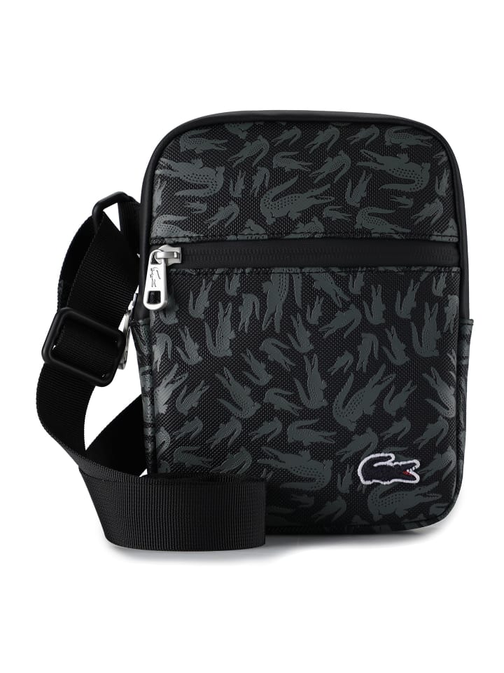 

Lacoste Сумка-мессенджер Core Essentials Lcst Mini Bag Shoulder Bag S 15 см, камуфляжная расцветка Croc Noir