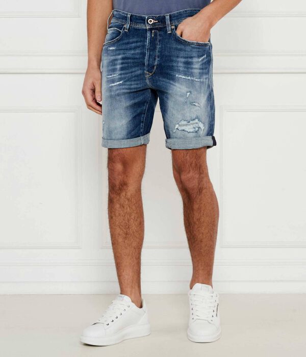 

Джинсовые шорты Tapered fit Replay, синий