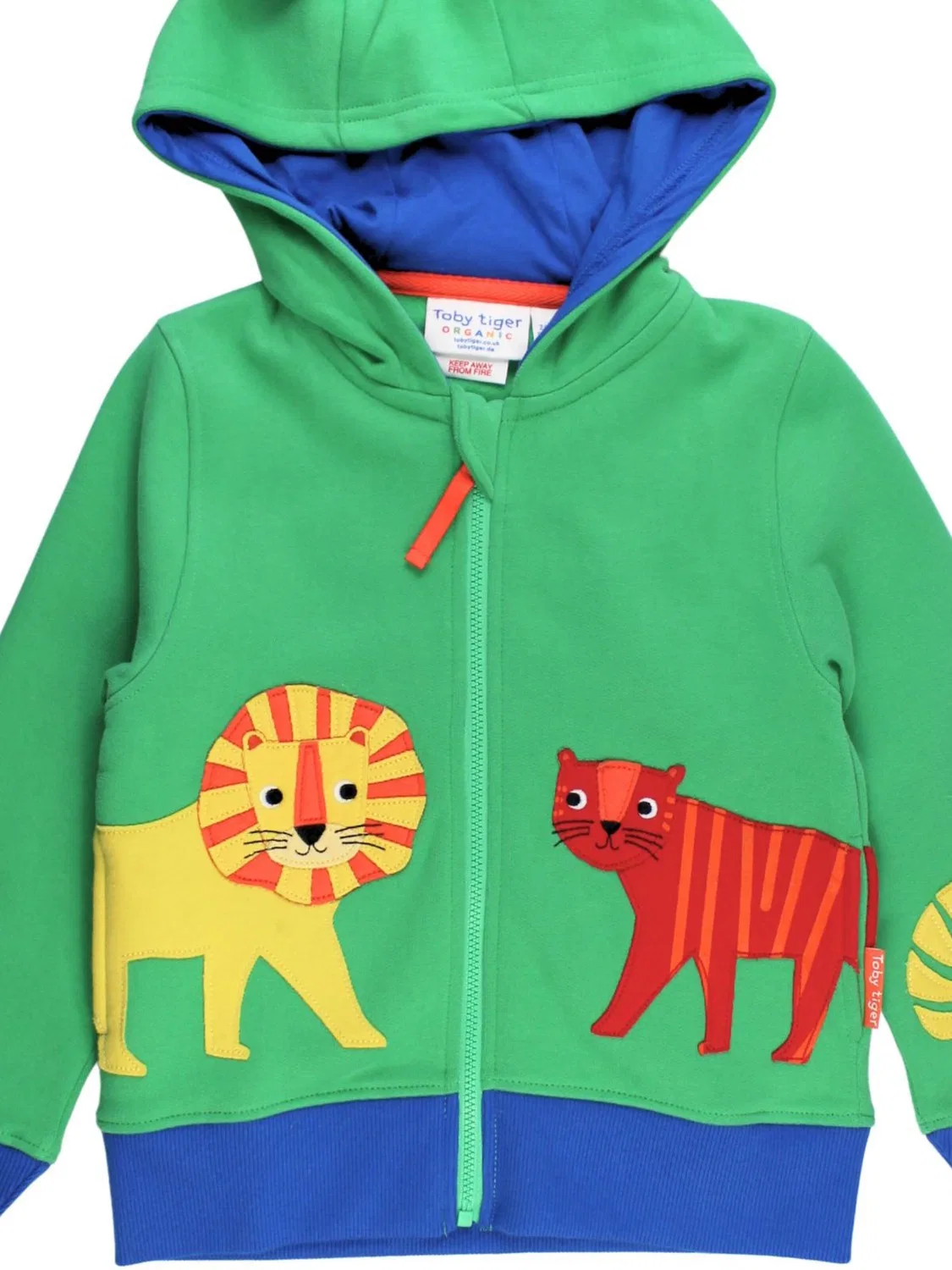 Толстовка на молнии Toby Tiger, Green — фото 2