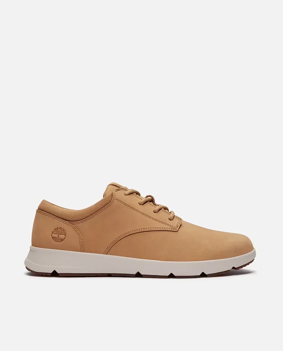 Мужские спортивные кожаные кроссовки с шнуровкой Timberland, бежевый