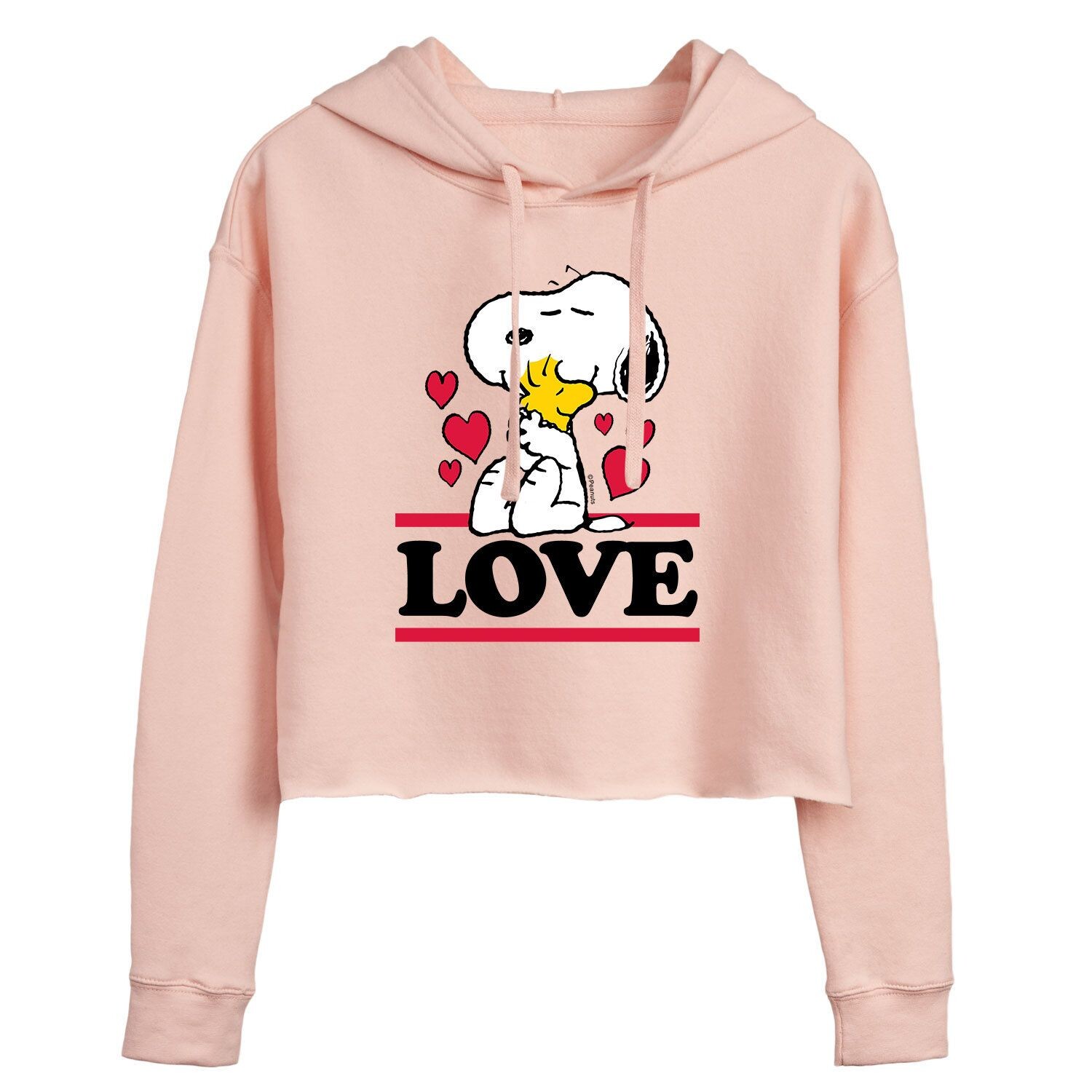 

Укороченное худи с рисунком Peanuts для подростков "Love" Licensed Character