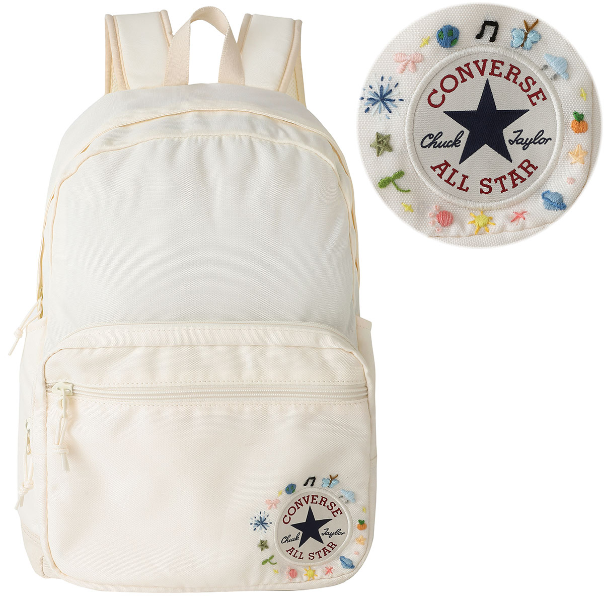 

Converse Полиэстеровый рюкзак средний унисекс белый, Blue Butterfly