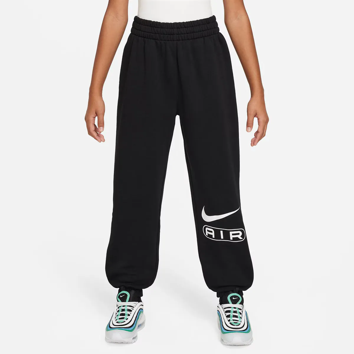 

Брюки Air Nike для девочек, черный/белый