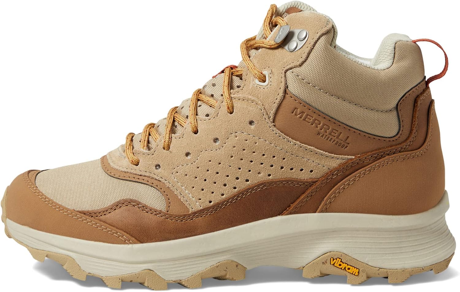 Мужские ботинки Merrell Speed Solo Mid WP, золотой — фото 4