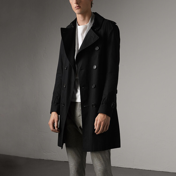 Тренч Burberry Мужской, Черный — фото 4