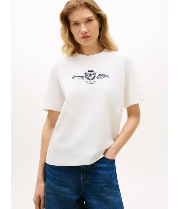 Футболка VARSITY loose fit Tommy Hilfiger, экрю