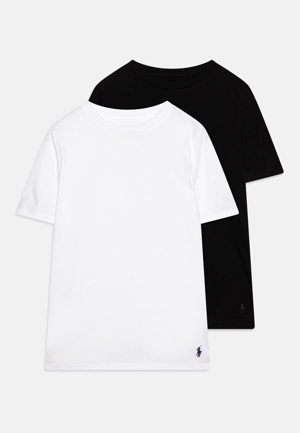 

Базовая футболка Crew Tee Unisex 2 Pack Polo Ralph Lauren, цвет white/black