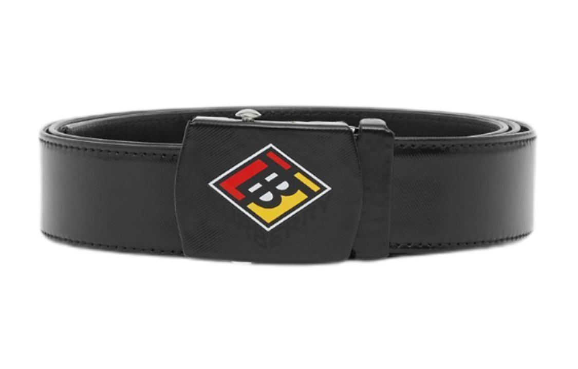 

Burberry Кожаный ремень мужской черный шириной 3.5 см, Black