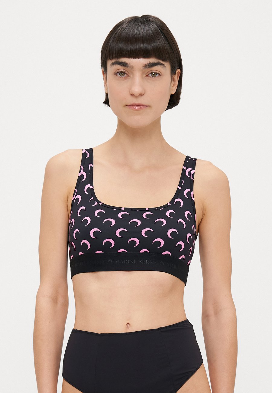 

Бюстье MARINE SERRE MOON PRINTED, Black/Pink/Black