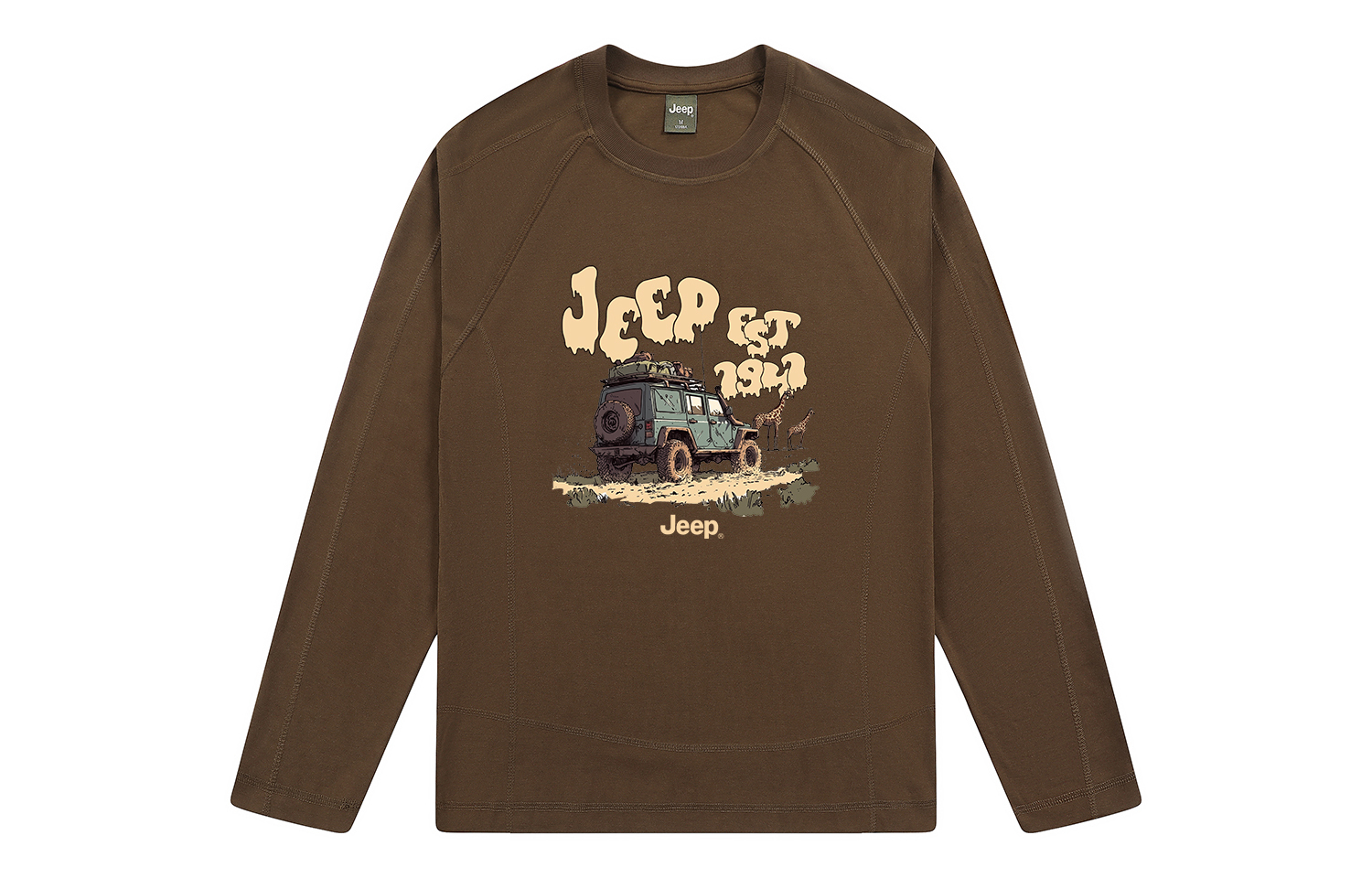 

Футболка Unisex Crew Neck Moderate Heavyweight Jeep, coffee
