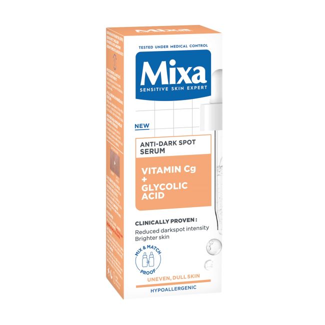 

Сыворотка для лица против темных пятен Mixa, 30 мл