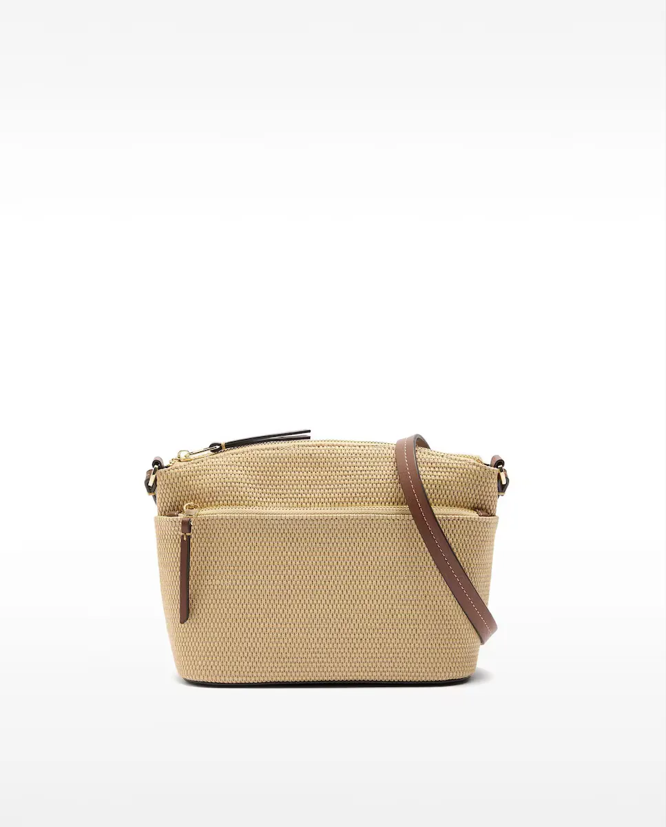 

Женская сумка через плечо с застежкой-молнией и несколькими отделениями, однотонная Parfois, бежевый
