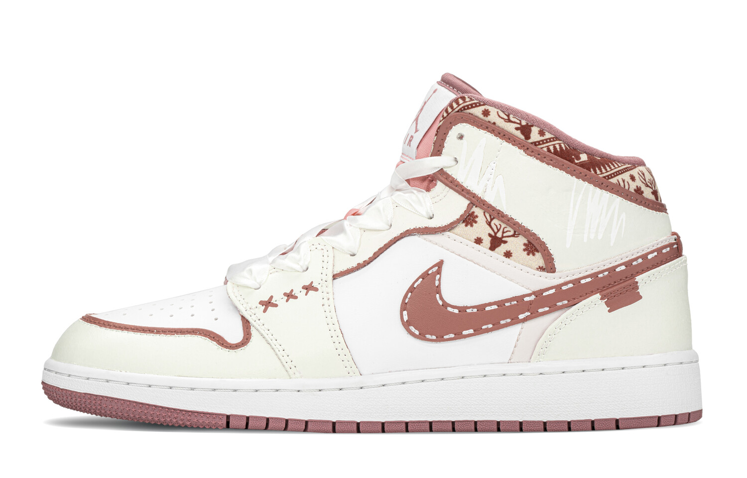 

Кроссовки Air Jordan 1 Vintage Basketball Shoes Women's Mid-Top White