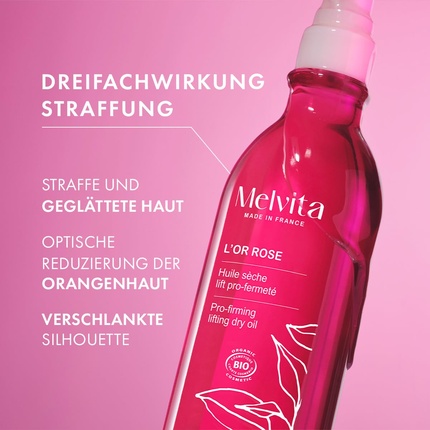 Масло для лица Melvita — Сухое масло Rose Gold Lift Firming - укрепляет кожу — фото 2