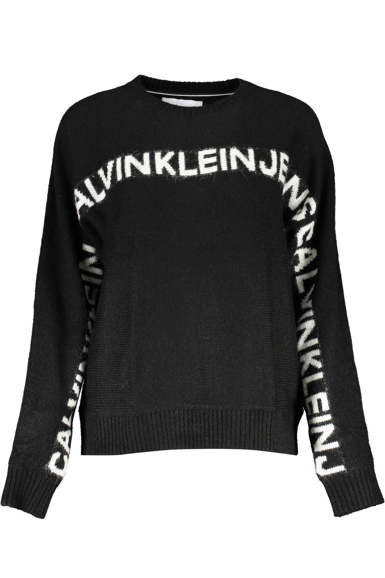 

Черный акриловый женский свитер Calvin Klein