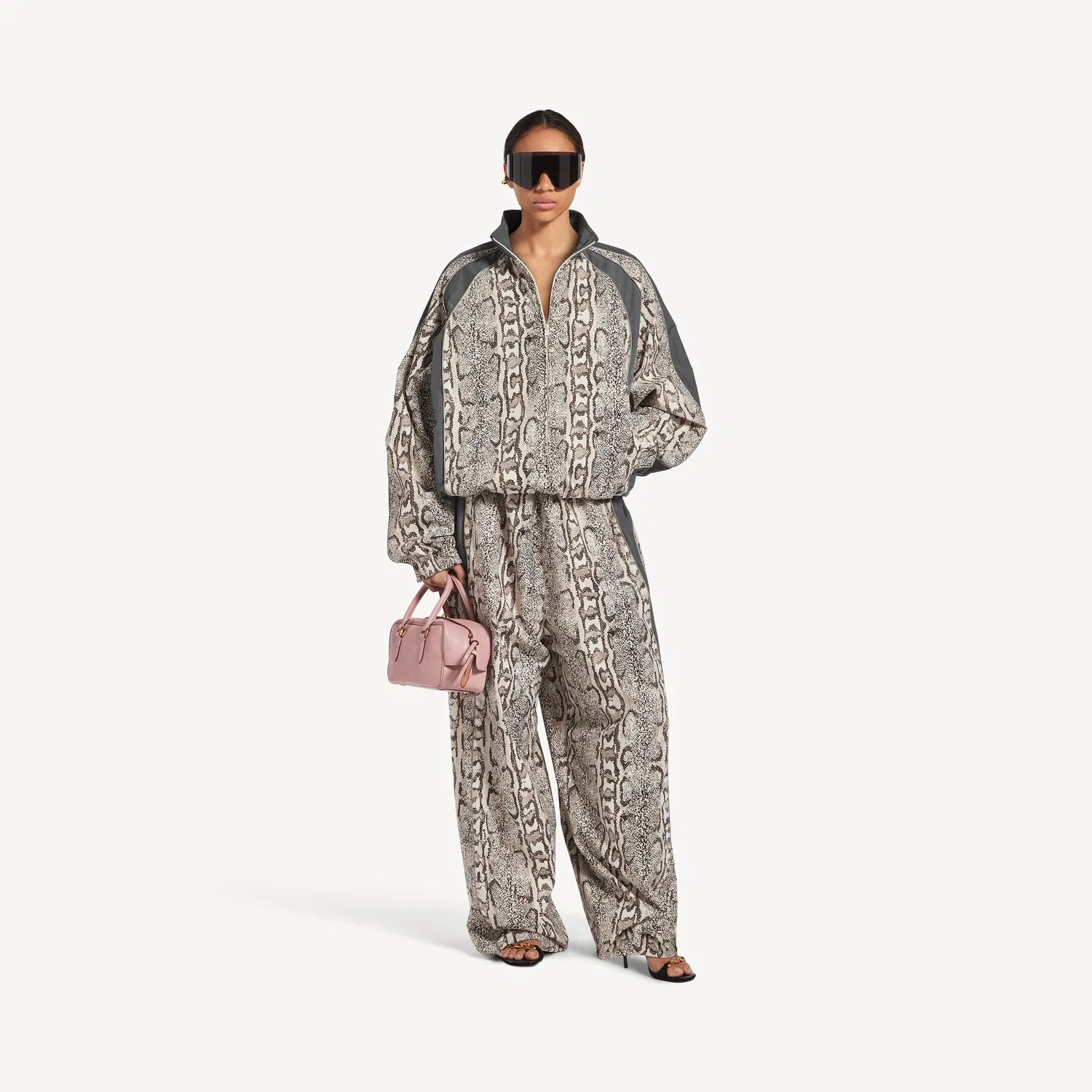 Женская спортивная куртка Women's Bodies цвета слоновой кости/коричневого Balenciaga — фото 2
