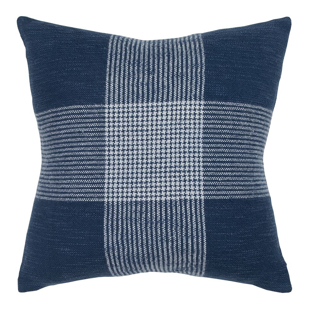 

Декоративная подушка Rizzy Home Shannon, цвет Indigo White