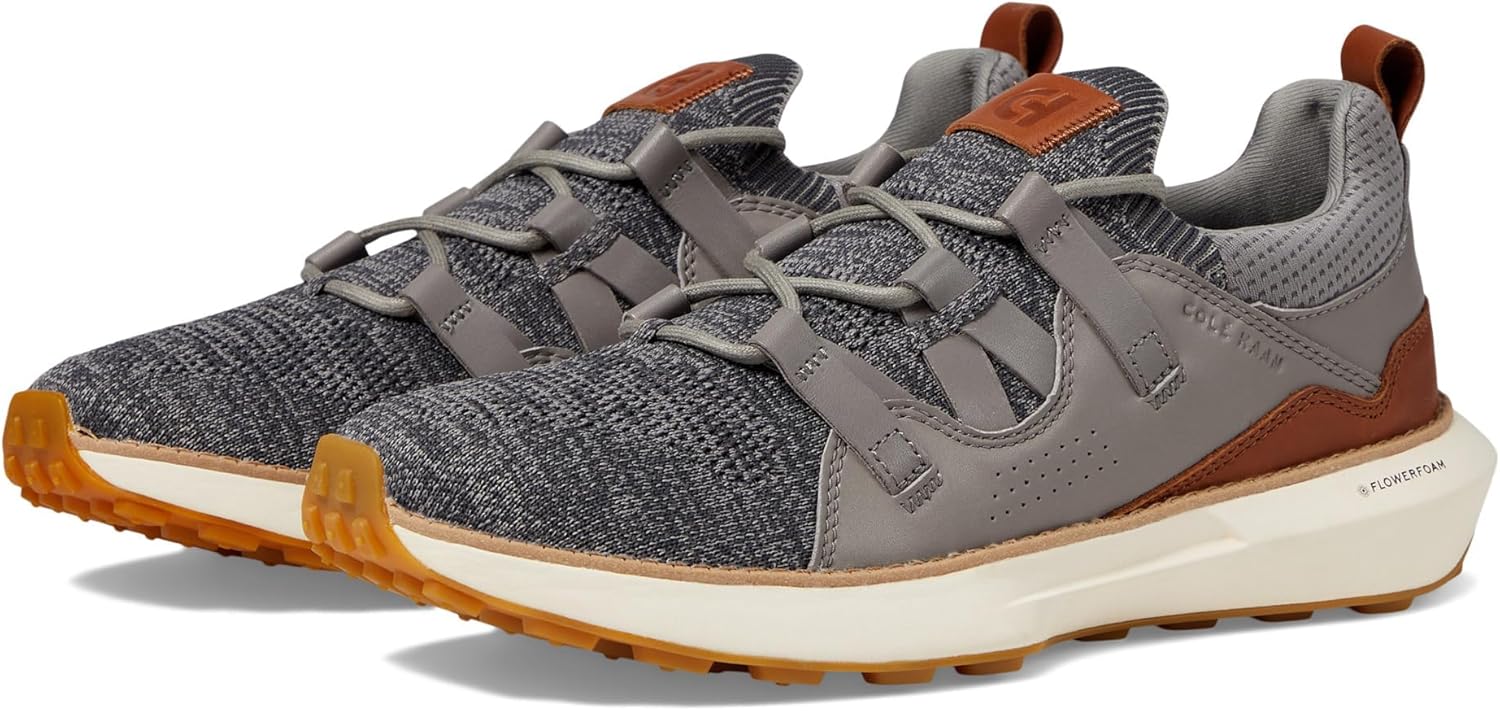 

Мужские кроссовки Cole Haan Grand Motion с плетеным швом 2, слоновая кость/серый