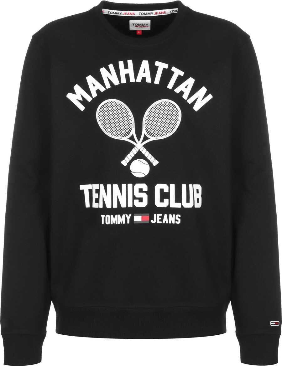 

Толстовка Tommy Jeans Tennis, черный