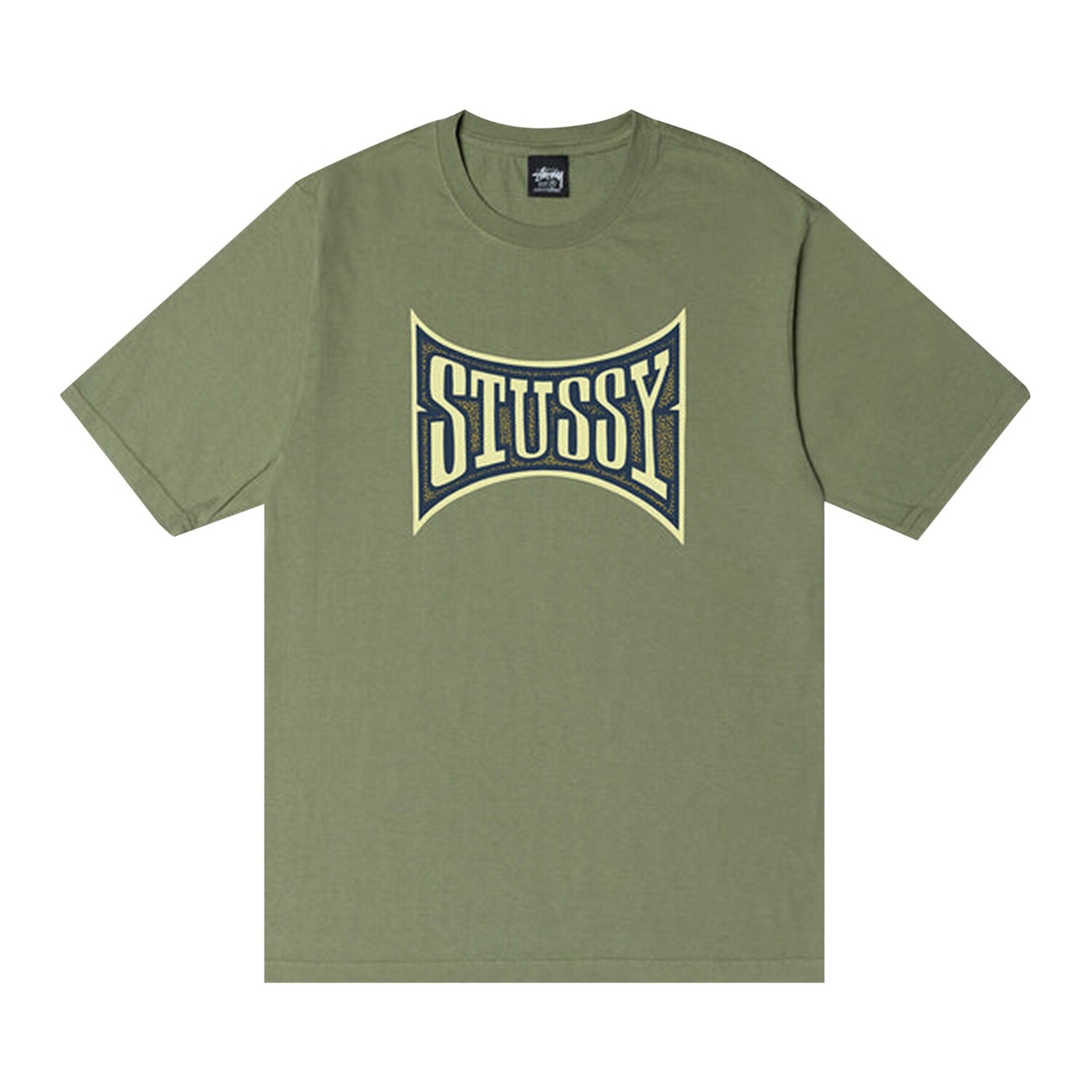 

Футболка Stussy Champion, окрашенная пигментом, Артишок