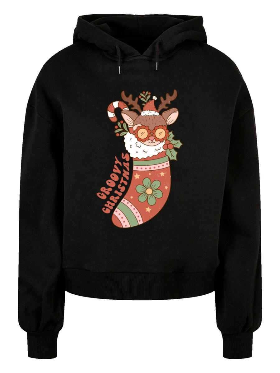 

Толстовка F4NT4STIC Groovy Christmas Hippie Reindeer, Black