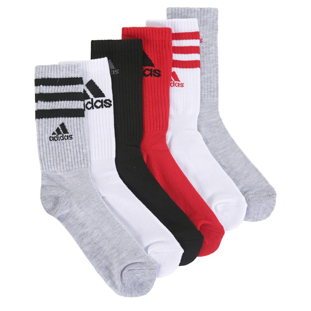 

Набор из 6 детских больших мягких носков для молодежи Adidas, красный