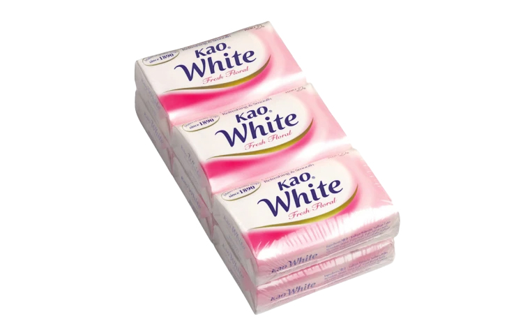 

KAO HUAWANG Pink Elegant Floral Soap 130g*6