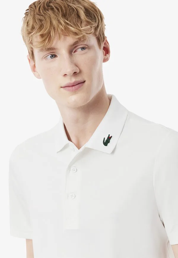 Рубашка-Поло с короткими рукавами Lacoste Sport, Blanc — фото 4
