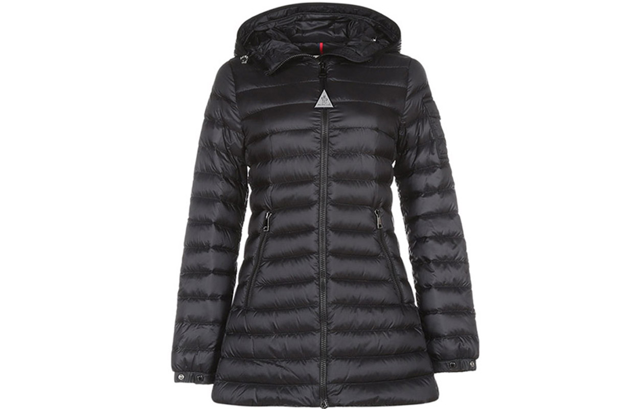 

Moncler Чёрная худи с длинной курткой на молнии, Black