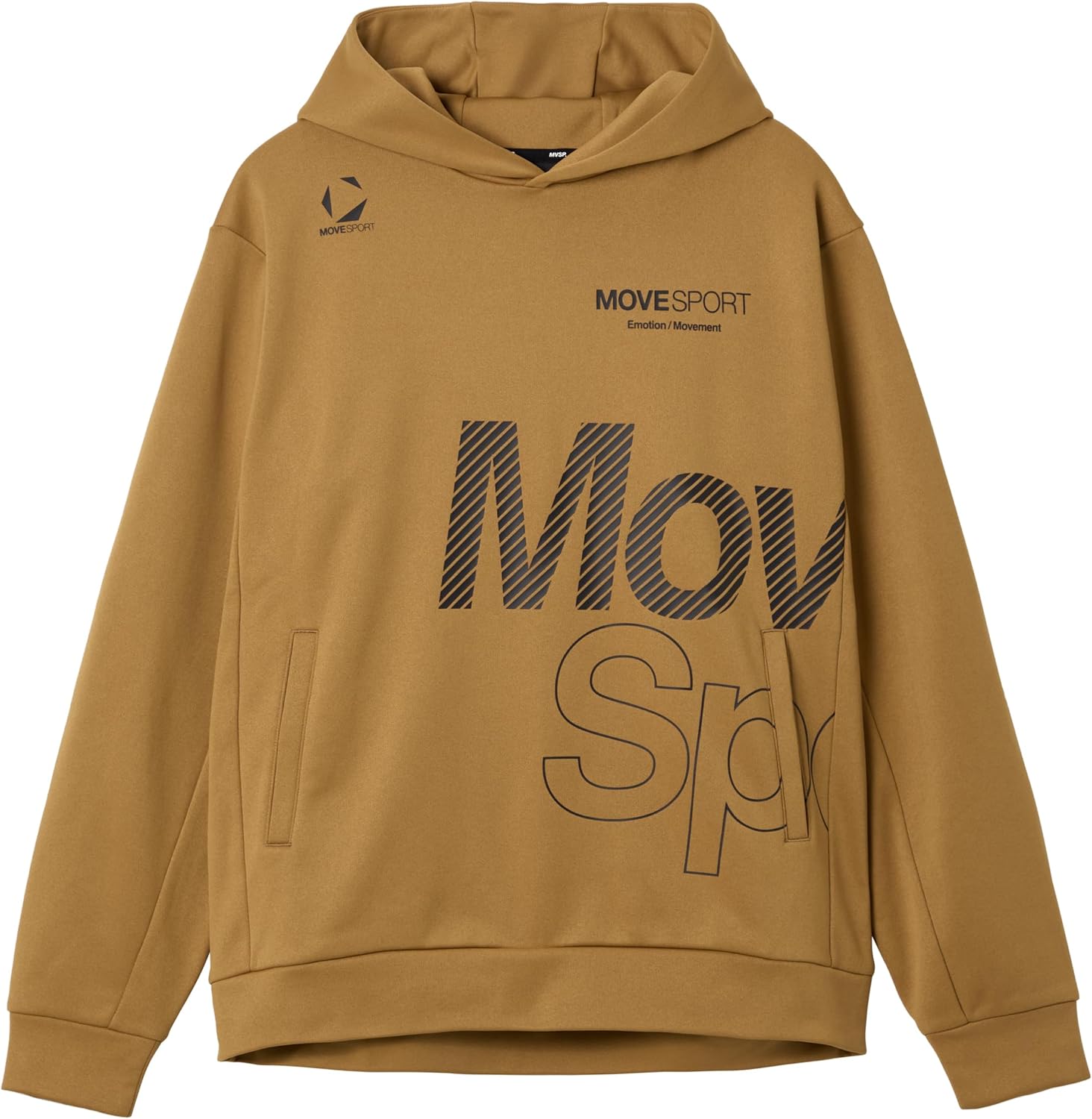 

Мужская толстовка Move Sports ST5FSW42M, на флисовой подкладке, с большим логотипом, эластичная, для тренировок, бега, ходьбы Movesport