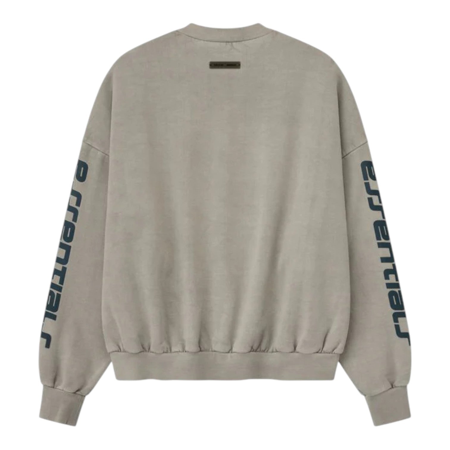 Укороченная свободная толстовка из плотного флиса Fear of God Essentials, цвет «дымчато-серый» — фото 2