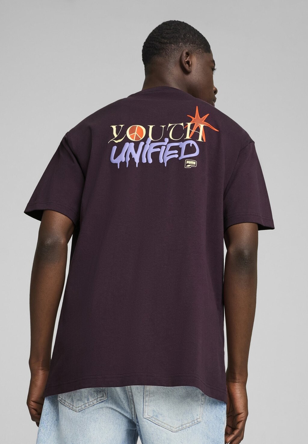 

Футболка с принтом GRAPHIC TEE Puma, фиолетовый