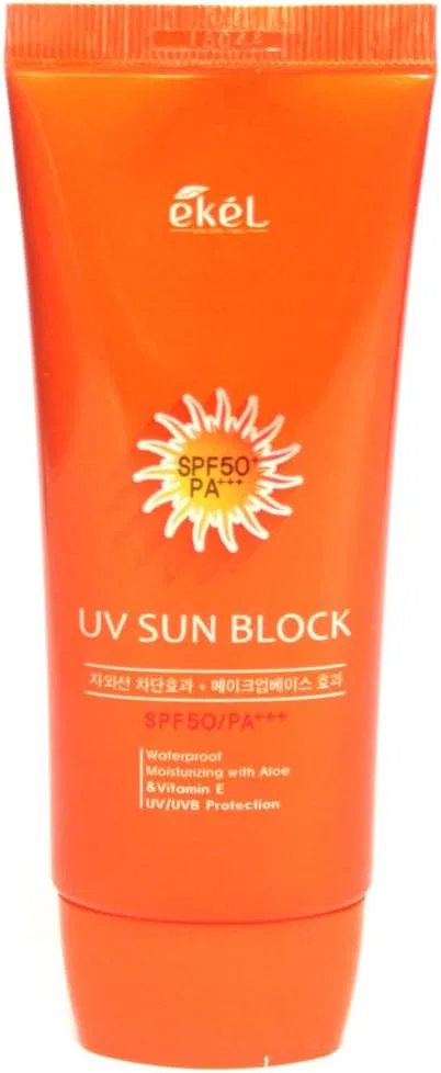 Солнцезащитный крем EKEL с алоэ и витамином E SPF 50 PA+++ 70 мл — фото 4