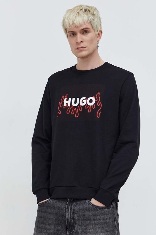 

Хлопковая толстовка Hugo, черный
