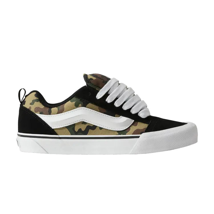 

Кроссовки Vans Knu-Skool 'Black Green Camo', черный