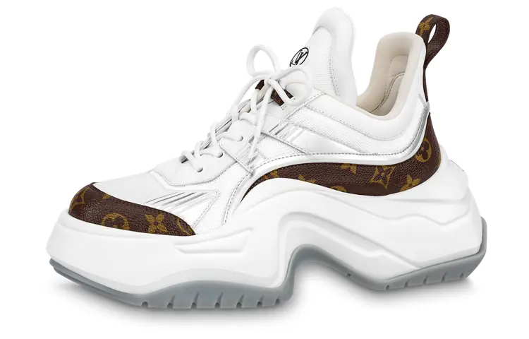 Женские кроссовки Louis Vuitton Archlight 2.0, белый/коричневый