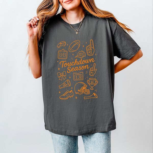 

Футболка Touchdown season go team Simply Sage Market, Asphalt