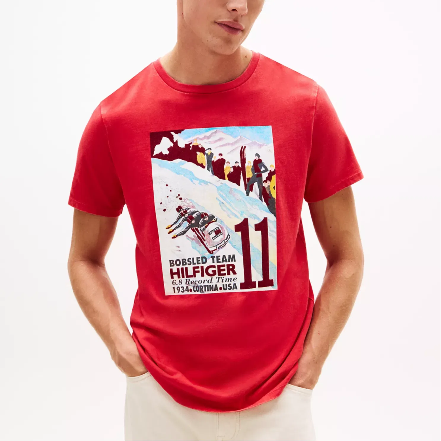 Футболка мужская Red с круглым вырезом Tommy Hilfiger — фото 4