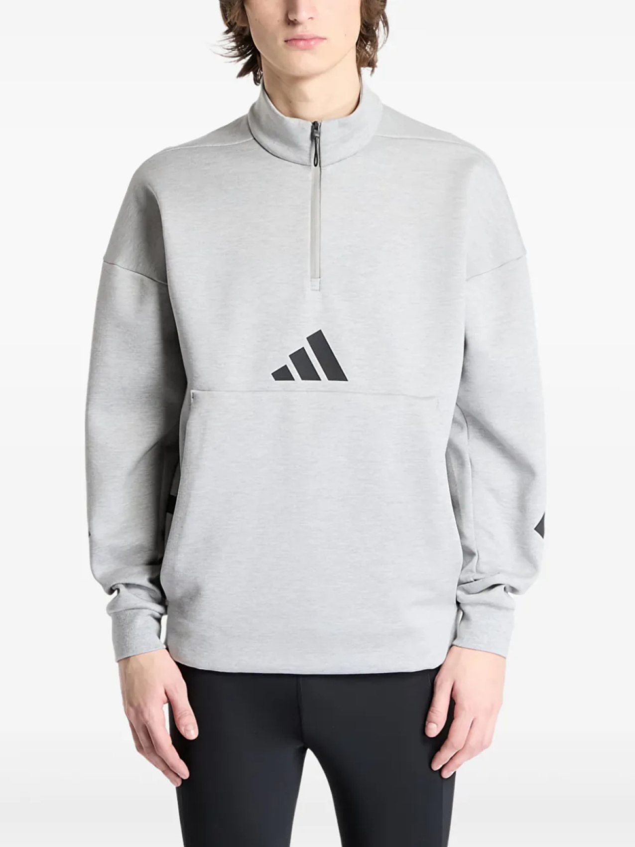 

Adidas толстовка Z.N.E. с воротником на молнии, серый