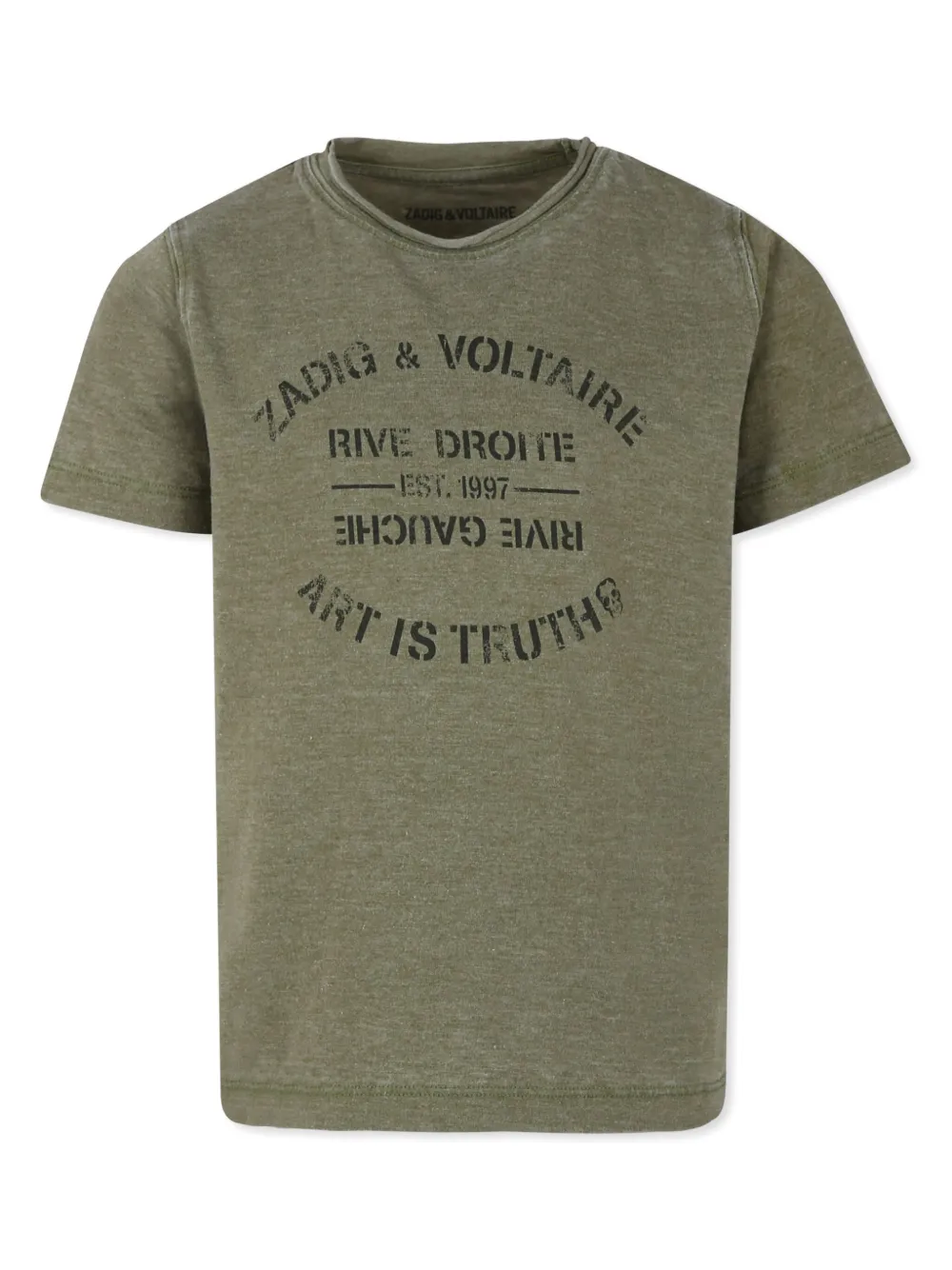 

Футболка с логотипом Zadig & Voltaire Kids, зеленый