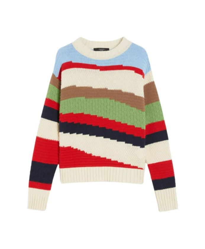 

Разноцветный пуловер-поло Weekend Max Mara, мультиколор