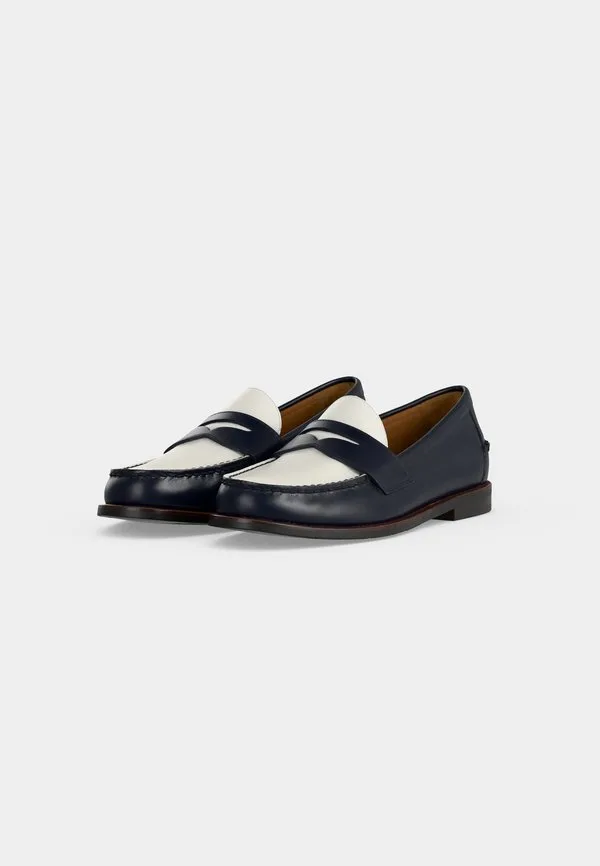 Повседневные лоферы-слипоны alston penny Polo Ralph Lauren, Navy/Deckwash White — фото 3