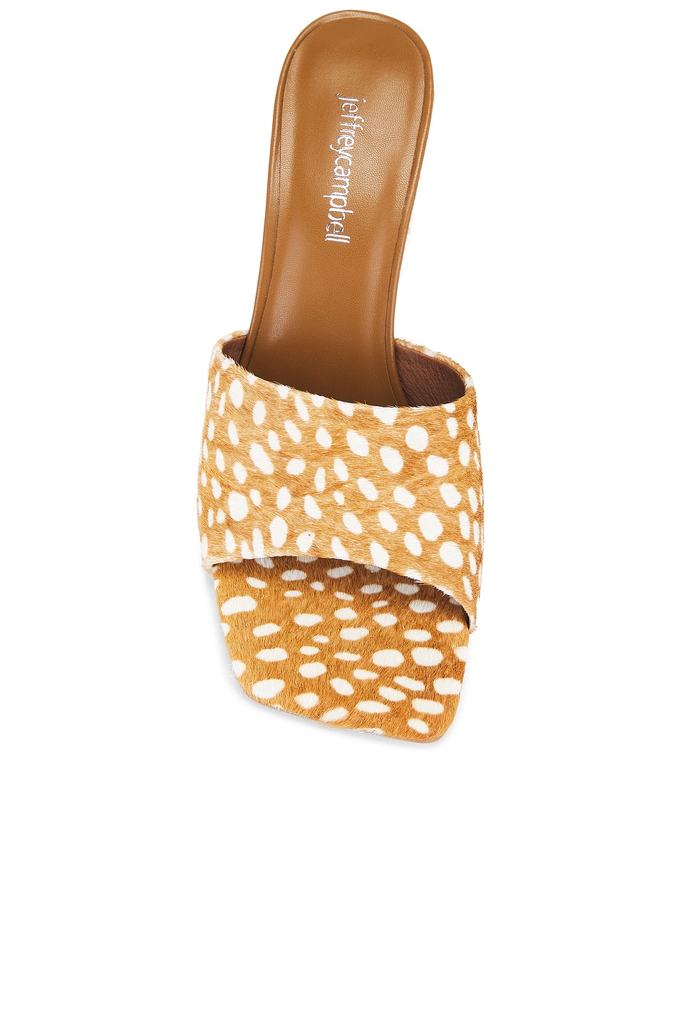 Босоножки Capital-F Jeffrey Campbell, beige white spot — фото 4