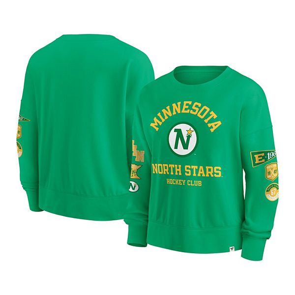

Женский свитшот Minnesota North Stars оверсайз винтаж Fanatics