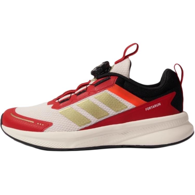 Adidas Детские низкие повседневные кроссовки FORTARUN 40 из ткани, красные — фото 3