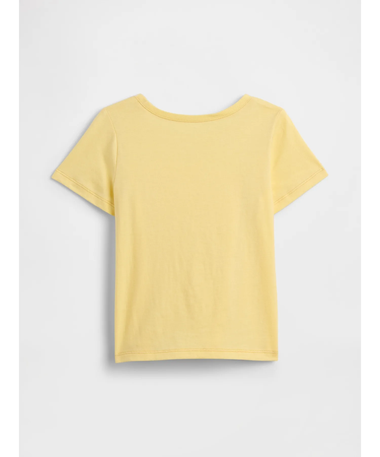 Детская футболка с логотипом GAP из 100% хлопка желтая — фото 3
