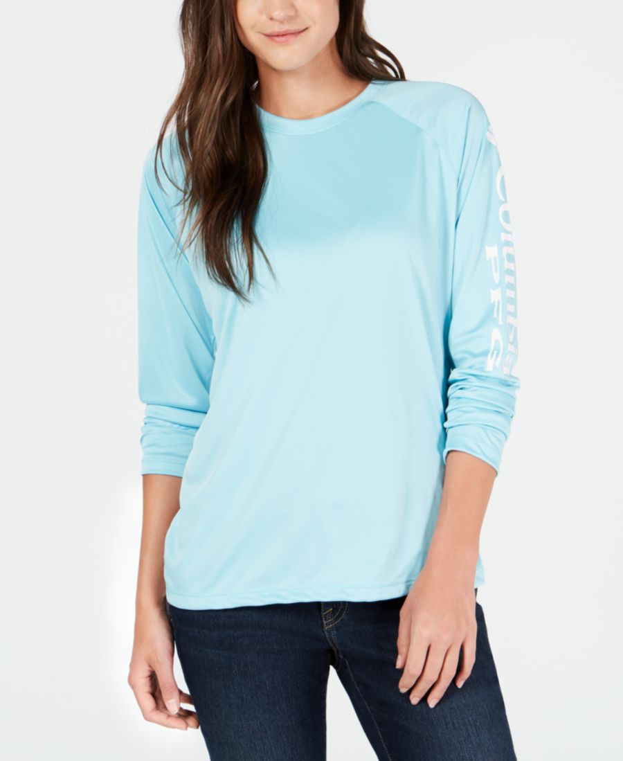 

Женская футболка PFG Tidal Tee II Omni-Shade Columbia, Clear Blue, Синий, Женская футболка PFG Tidal Tee II Omni-Shade Columbia, Clear Blue