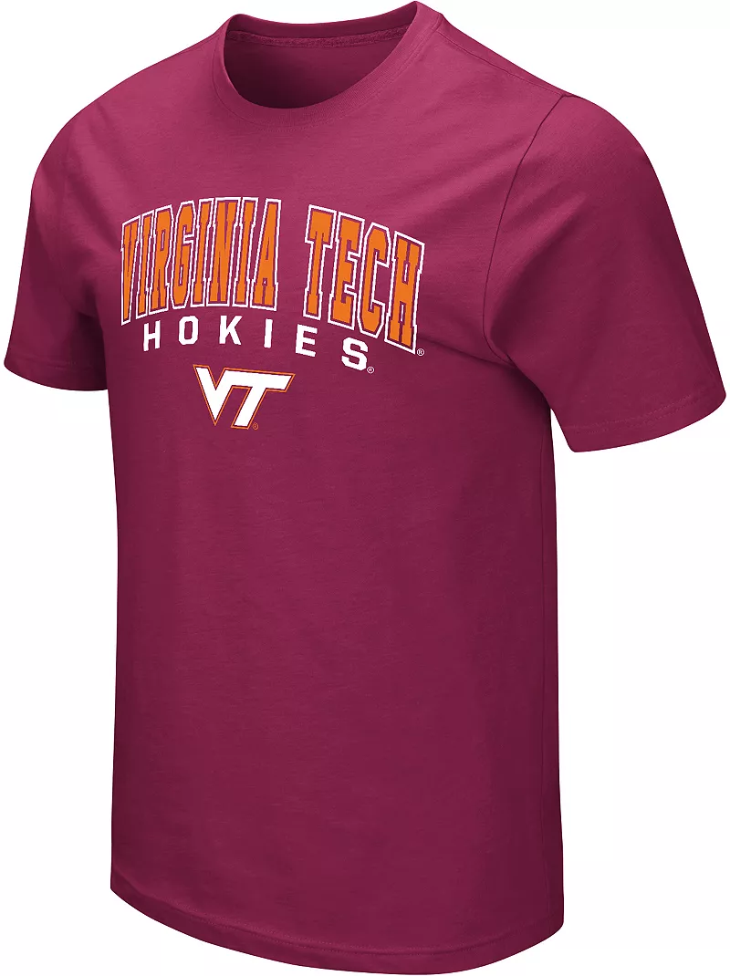 

Мужская темно-бордовая футболка Colosseum Virginia Tech Hokies