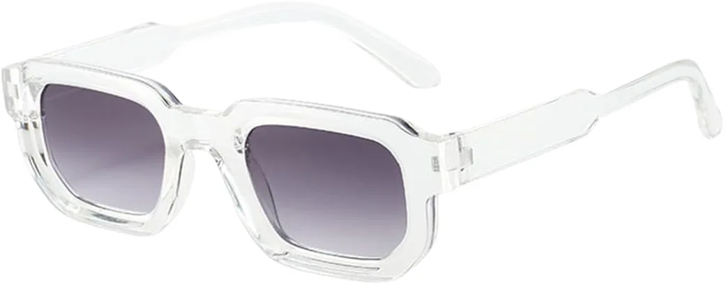 

Винтажные мужские солнцезащитные очки в прямоугольной оправе, модные ретро-солнцезащитные очки класса люкс с защитой от УФ-излучения UV400 для женщин TVTBBVV, 8